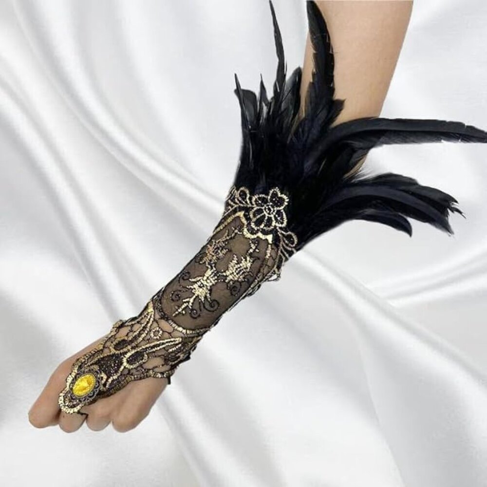 Steampunk Lace Gloves